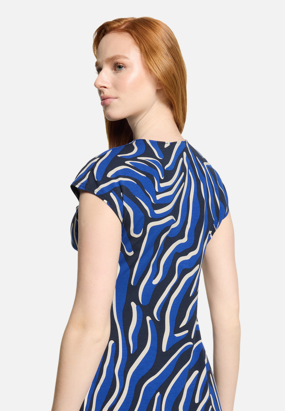 Jerseykleid mit Raffung / Detailbild