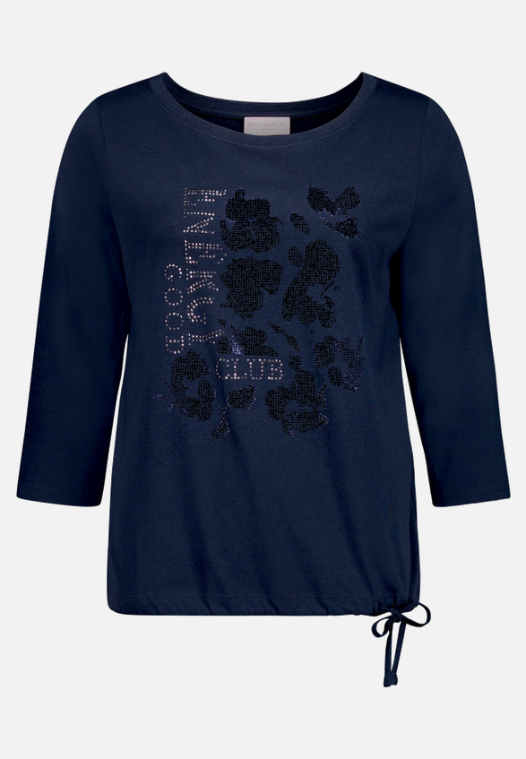Print-Shirt  3/4 Arm mit Tunnelzug / Vorderseite