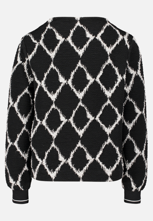 Sweatshirt mit Rippbündchen / Rückseite