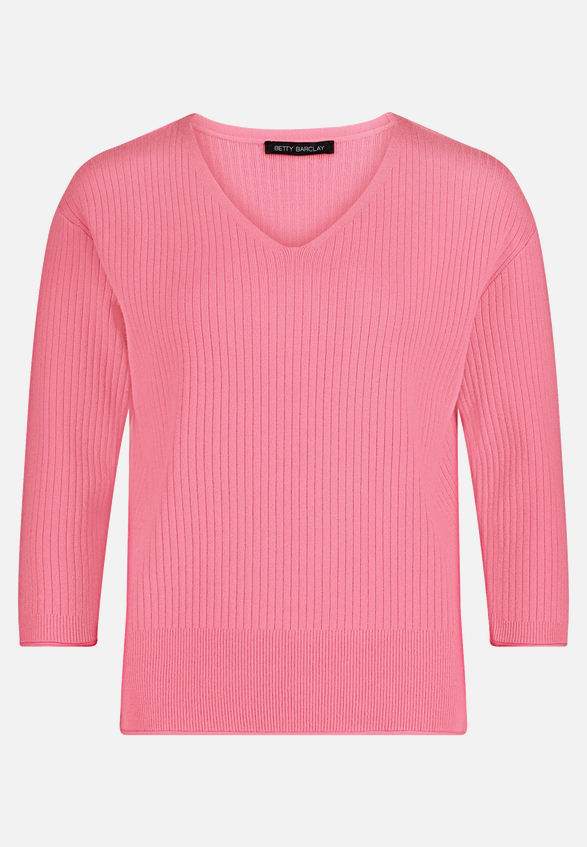 Feinstrickpullover mit V-Ausschnitt / Vorderseite