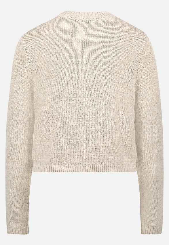 Strick-Cardigan mit aufgesetzten Taschen / Rückseite