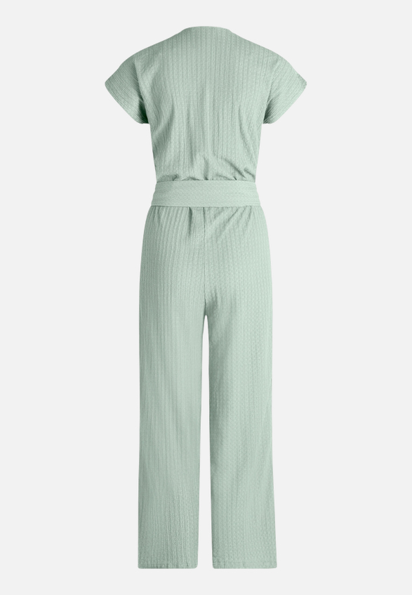 Jumpsuit mit Bindegürtel / Rückseite