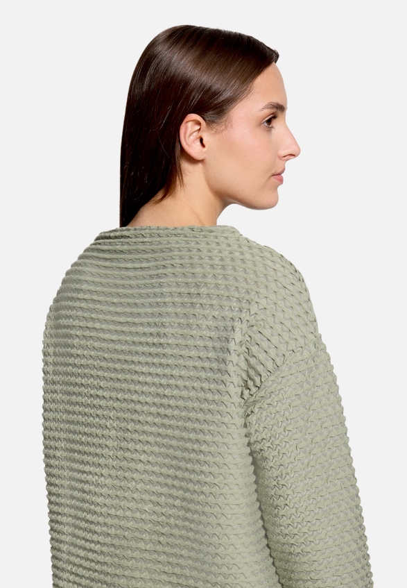 Sweatshirt  3/4 Arm mit Strukturmuster  / Detailbild