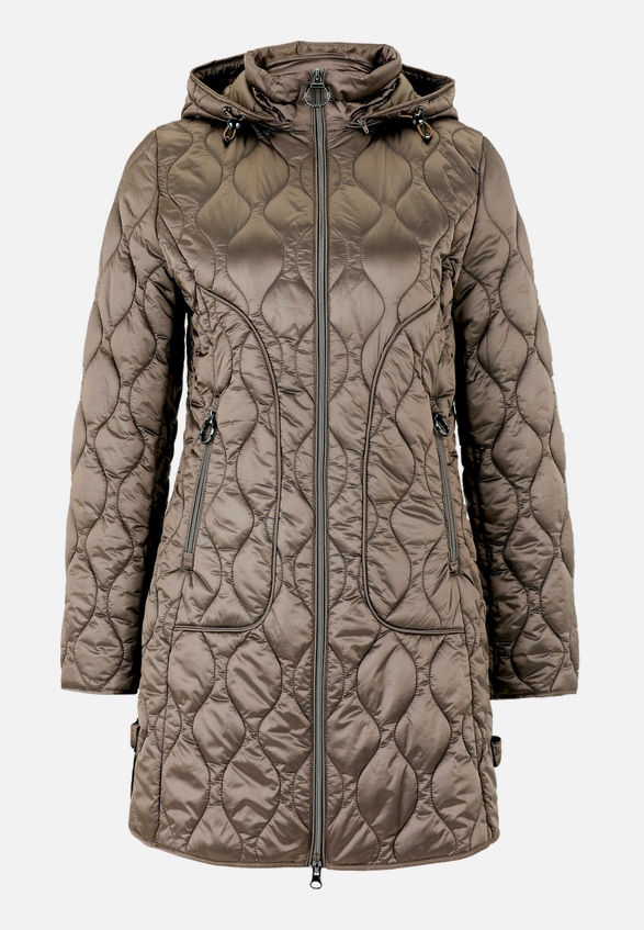 Outdoorjacke mit abnehmbarer Kapuze / Vorderseite