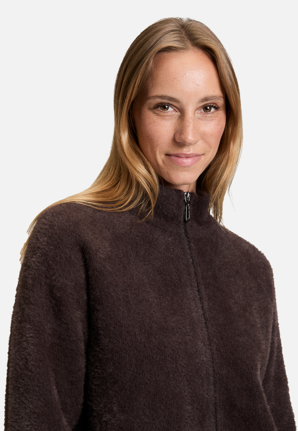 Strick-Cardigan mit Reißverschluss / Detailbild