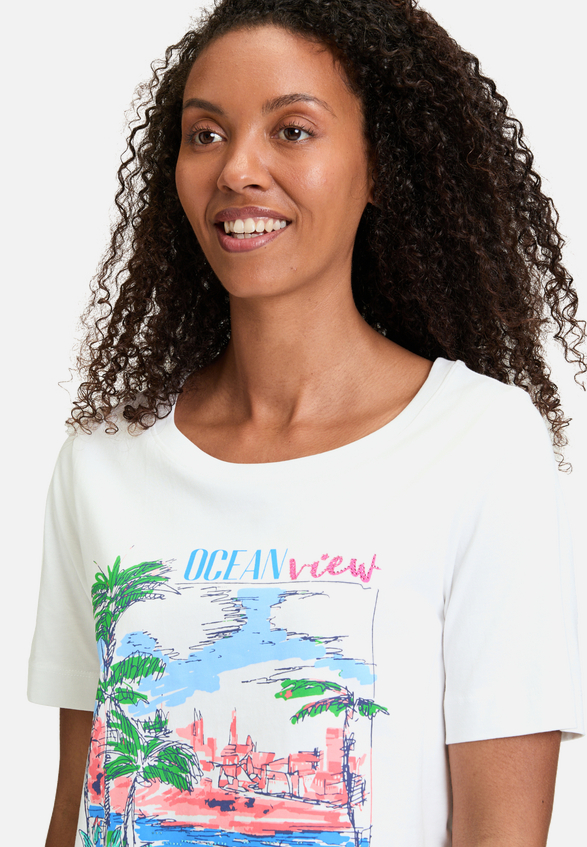 Basic Shirt mit Aufdruck / Detailbild