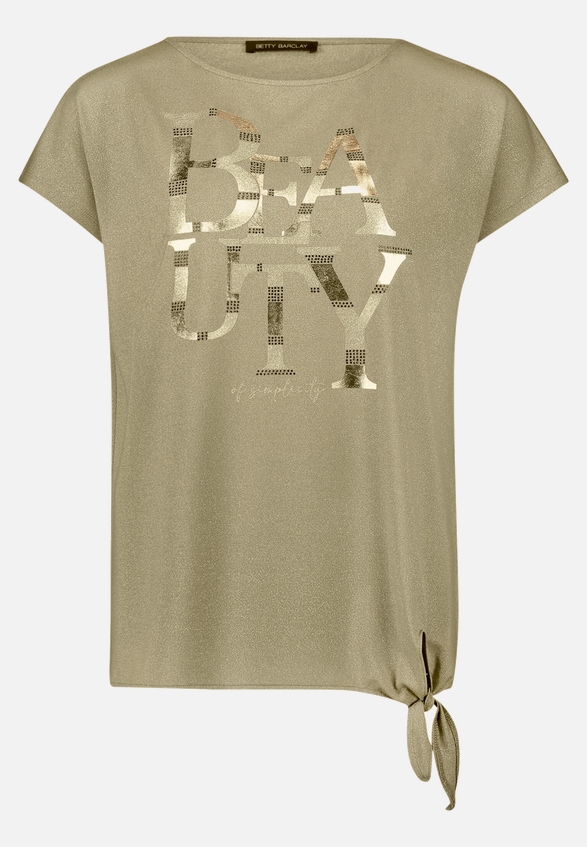 Halbarm-Shirt mit Schleifenknoten / Vorderseite