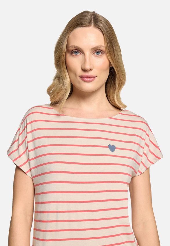 Casual-Shirt mit U-Boot-Ausschnitt / Detailbild