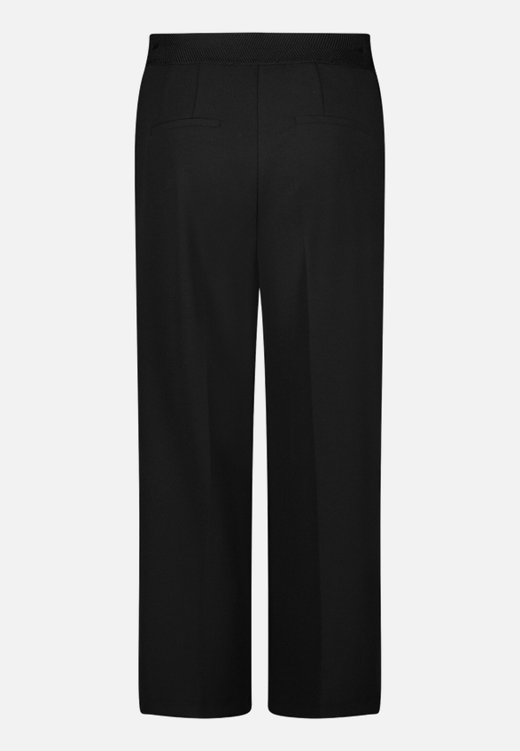 Culotte  mit Bügelfalte und elastischem Bund / Rückseite