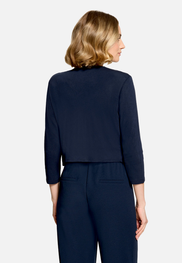 Bolero-Jacke mit 3/4 Arm / Modellfoto Rückseite