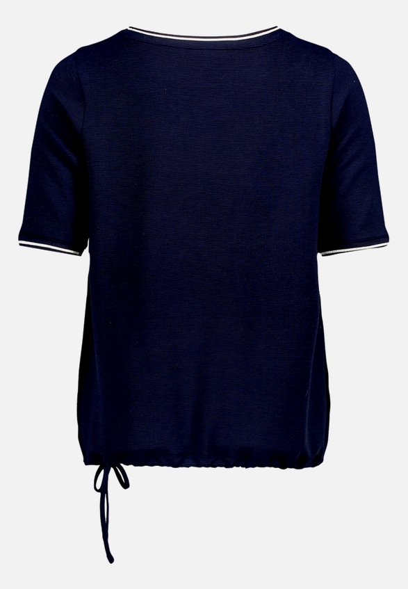 T-Shirt  unifarben mit Tunnelzug  / Rückseite