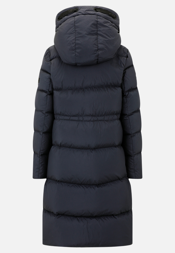 Daunen-Steppjacke mit Kapuze / Rückseite
