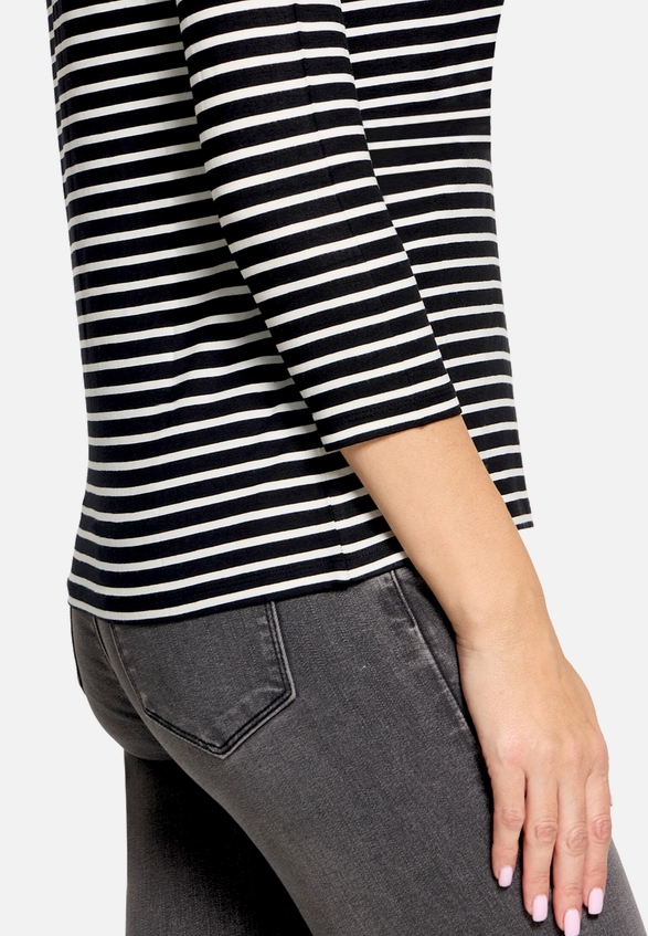 Basic Shirt mit Ringel / Detailbild