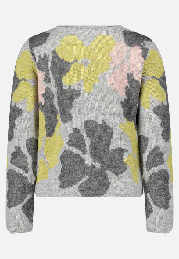 Grobstrick-Pullover mit Jacquard / Rückseite