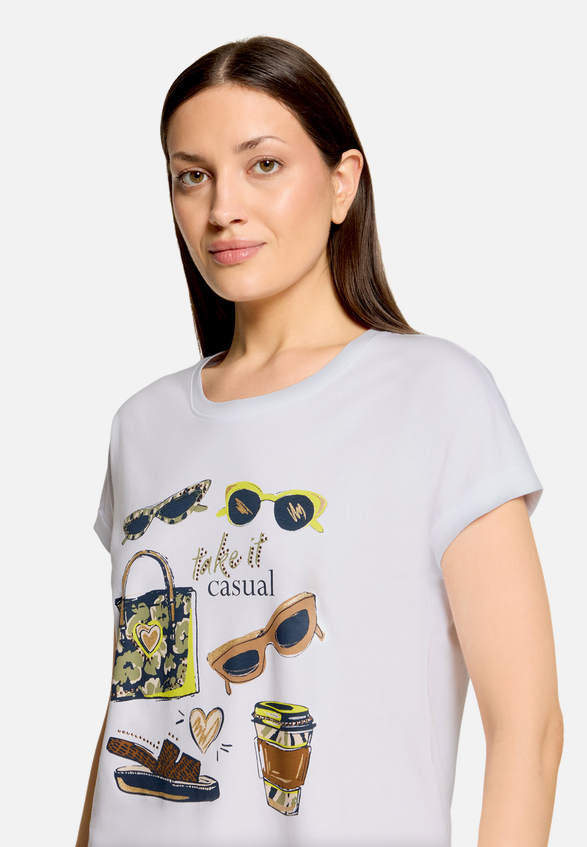 Casual-Shirt mit Aufdruck / Detailbild