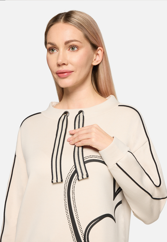 Sweatshirt mit Stehkragen / Detailbild
