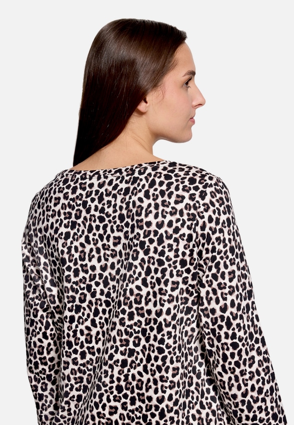 Leo-Shirt  3/4 Arm mit Rundhalsausschnitt / Detailbild