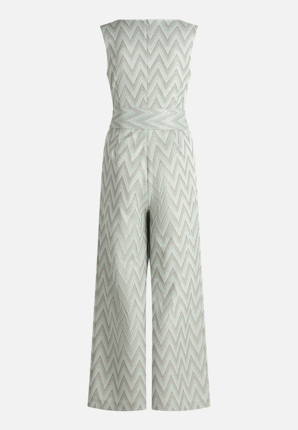 Jumpsuit mit Bindegürtel / Rückseite