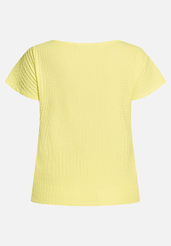 Strukturshirt mit U-Boot-Ausschnitt / Rückseite