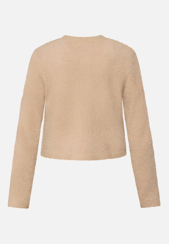 Strick-Cardigan mit aufgesetzten Taschen / Rückseite