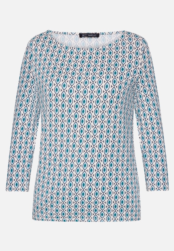 Shirt  3/4 Arm mit grafischem Muster / Vorderseite