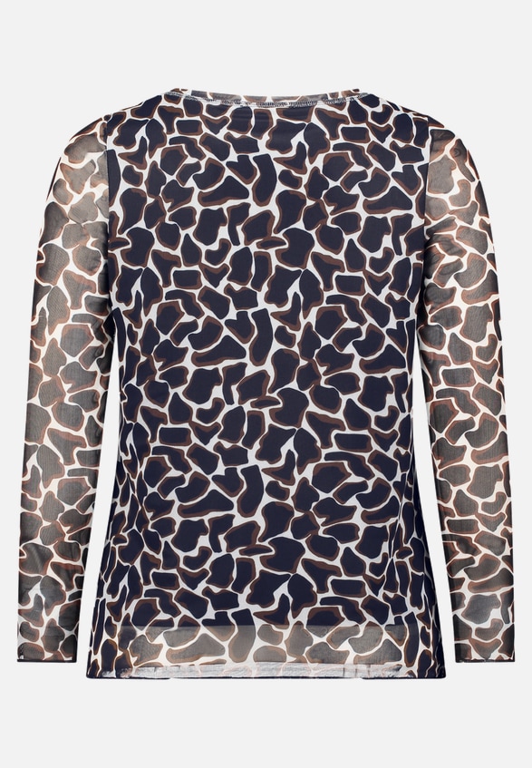 Langarm-Shirt mit Animalprint / Rückseite