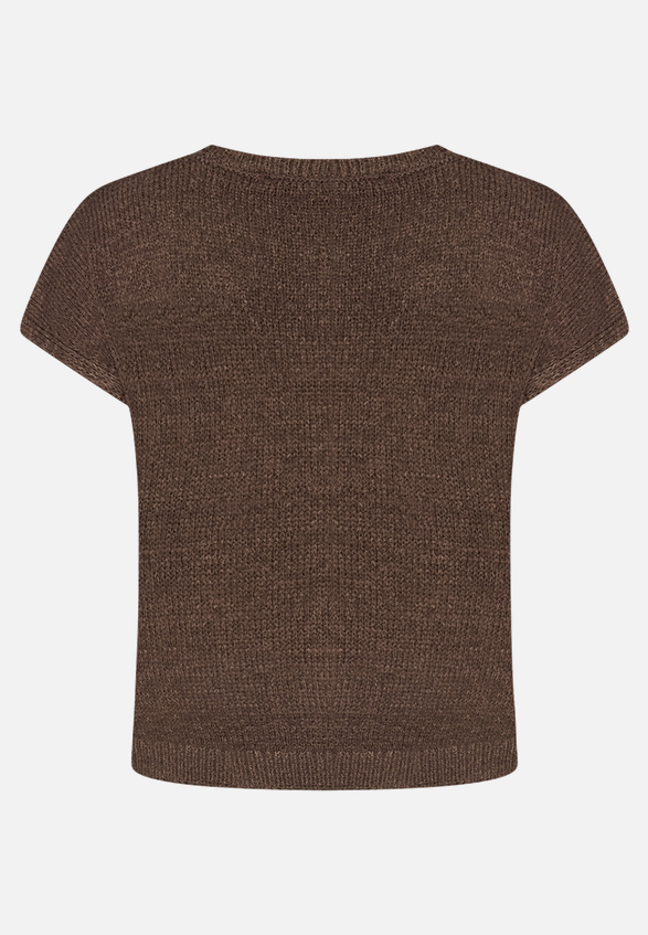 Strickpullover mit U-Boot-Ausschnitt / Rückseite