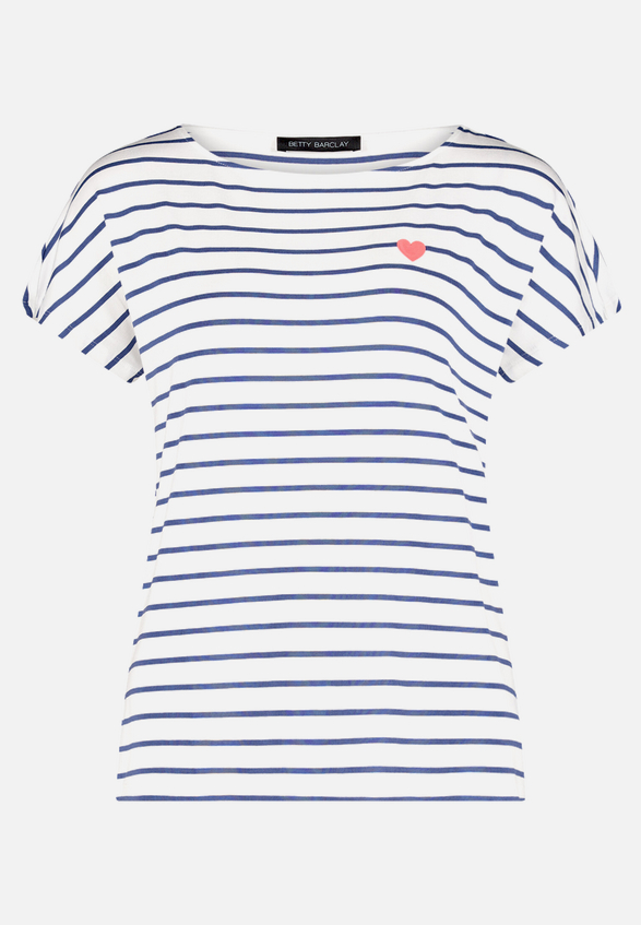 Casual-Shirt mit U-Boot-Ausschnitt / Vorderseite