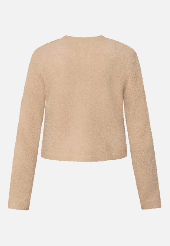 Strick-Cardigan mit aufgesetzten Taschen / Rückseite