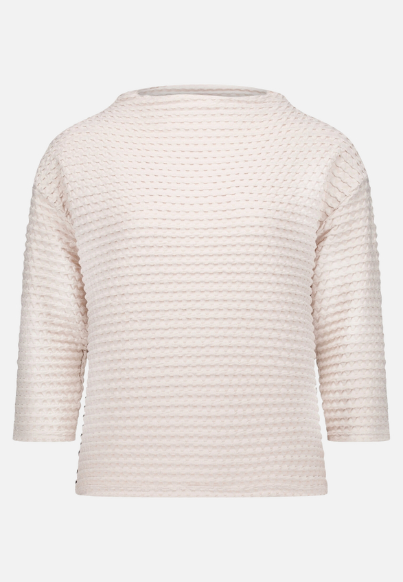 Sweatshirt  3/4 Arm mit Strukturmuster  / Vorderseite