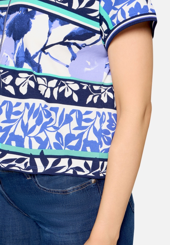 Shirtjacke mit Rippenstruktur / Detailbild