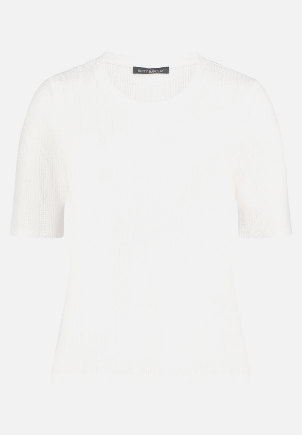Strukturshirt mit Rundhalsausschnitt / Vorderseite