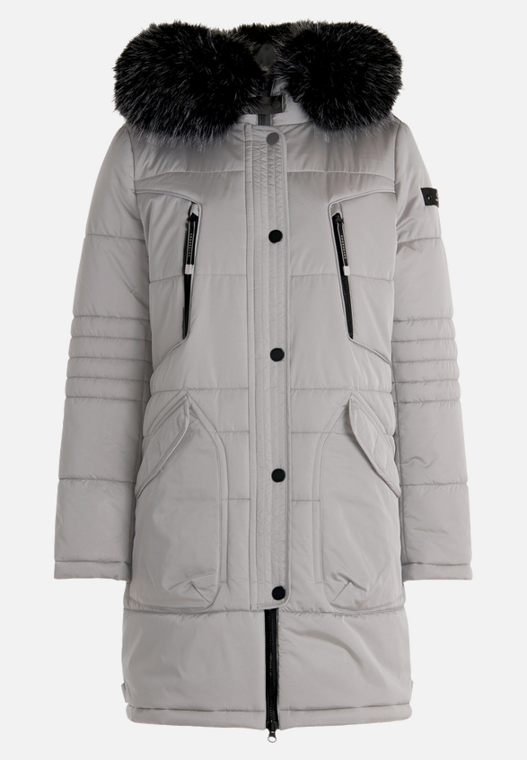Steppjacke mit Kapuze / Vorderseite
