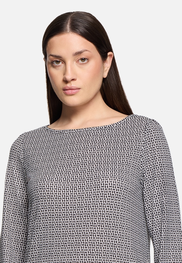 Casual-Shirt mit Gummizug / Detailbild