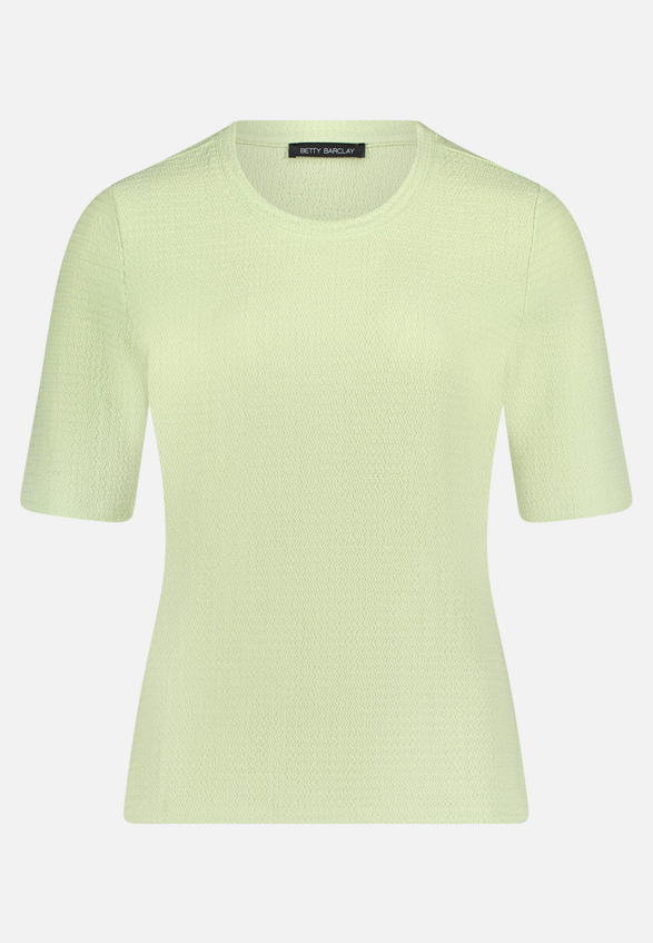 Strukturshirt mit Rundhalsausschnitt / Vorderseite