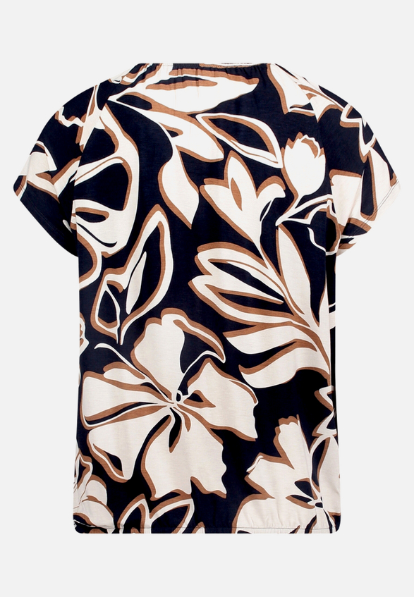 Print-T-Shirt mit Glitzer / Rückseite