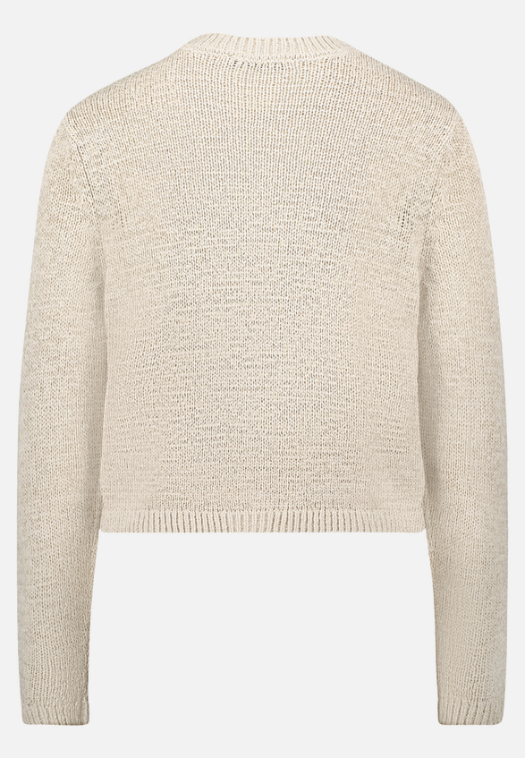 Strick-Cardigan mit aufgesetzten Taschen / Rückseite