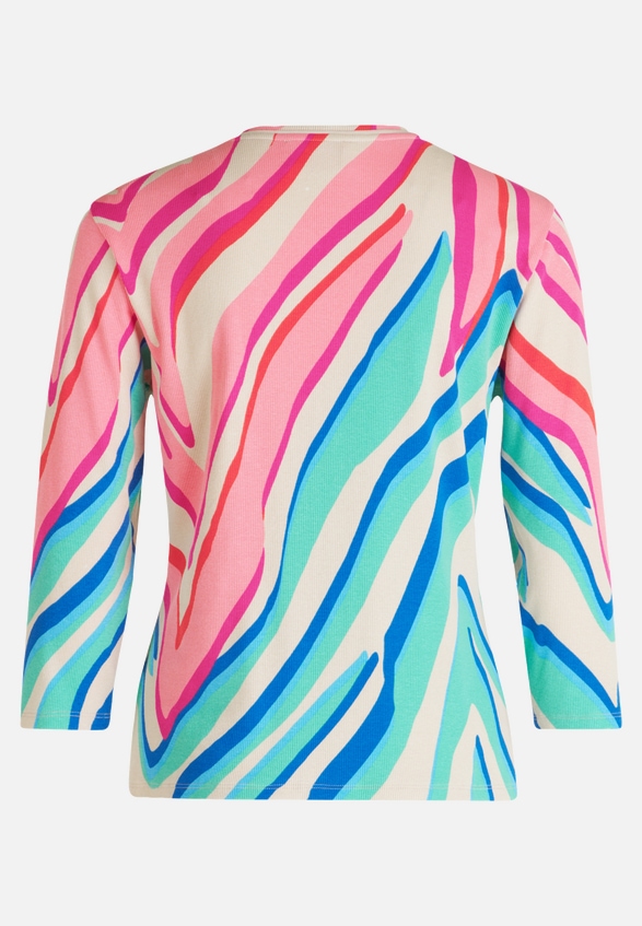 Shirtjacke mit Rippenstruktur / Rückseite