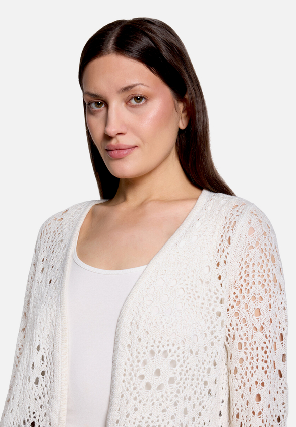 Sommer-Strickjacke mit 3/4 Arm / Detailbild