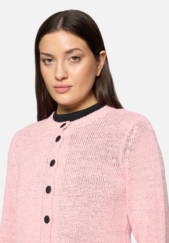 Strick-Cardigan mit aufgesetzten Taschen / Detailbild