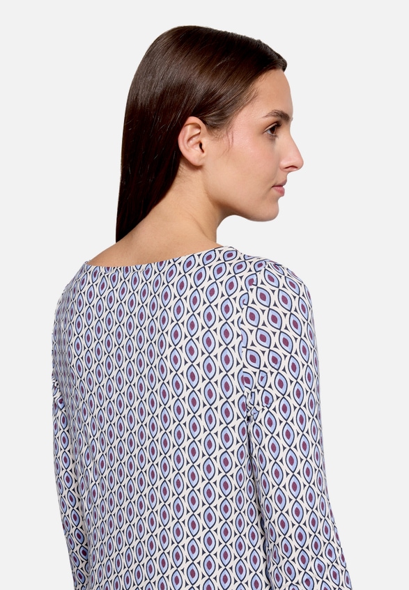 Shirt  3/4 Arm mit grafischem Muster / Detailbild
