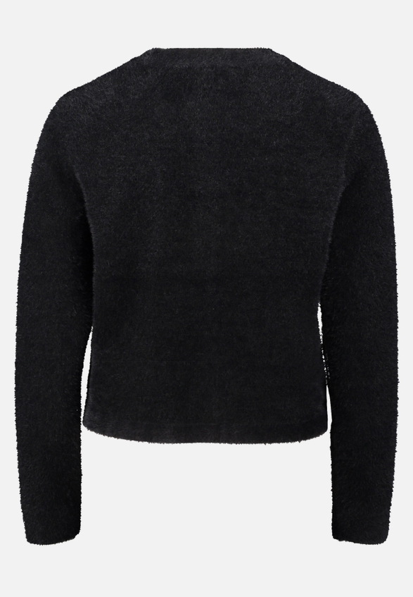 Strick-Cardigan mit aufgesetzten Taschen / Rückseite
