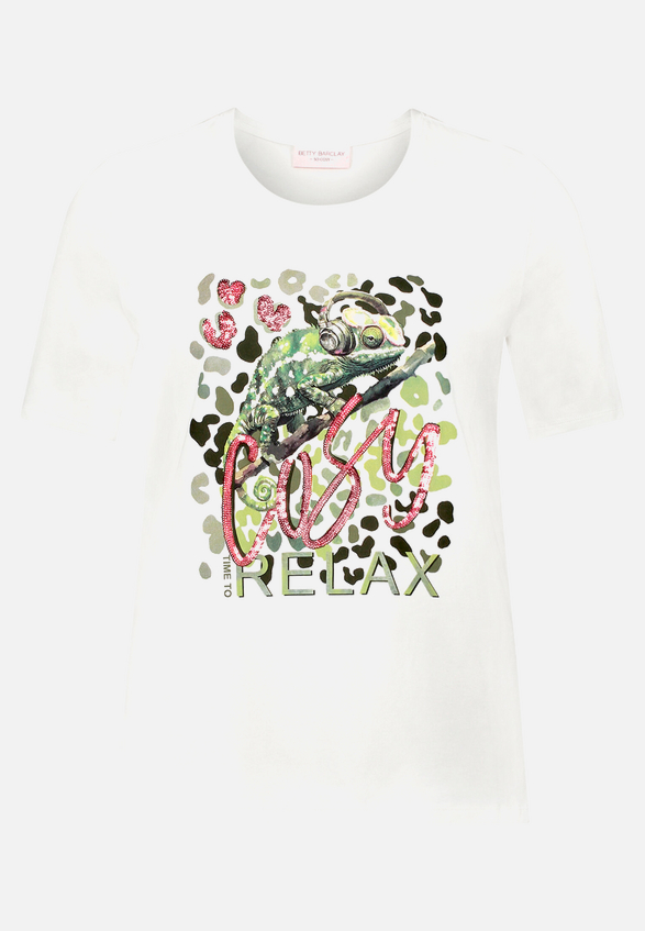 Basic Shirt mit Aufdruck / Vorderseite
