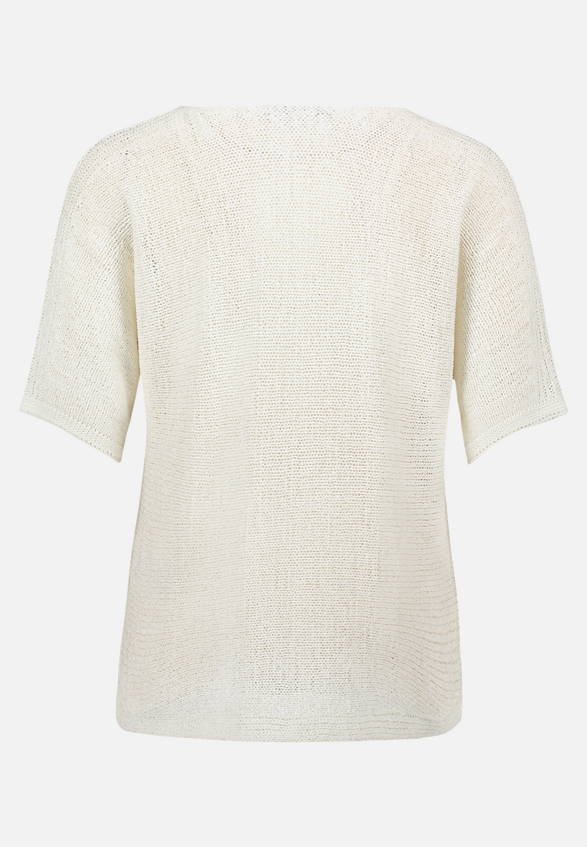 Strickpullover kurzarm / Rückseite