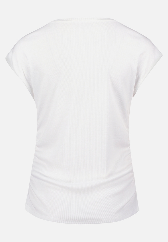 Casual-Shirt mit Rippenstruktur / Rückseite