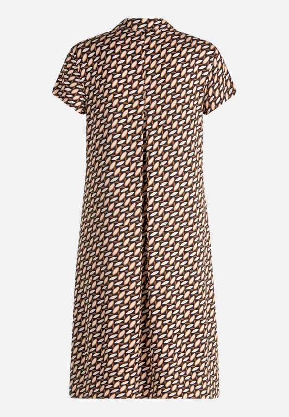 Blusenkleid mit grafischem Muster  / Rückseite