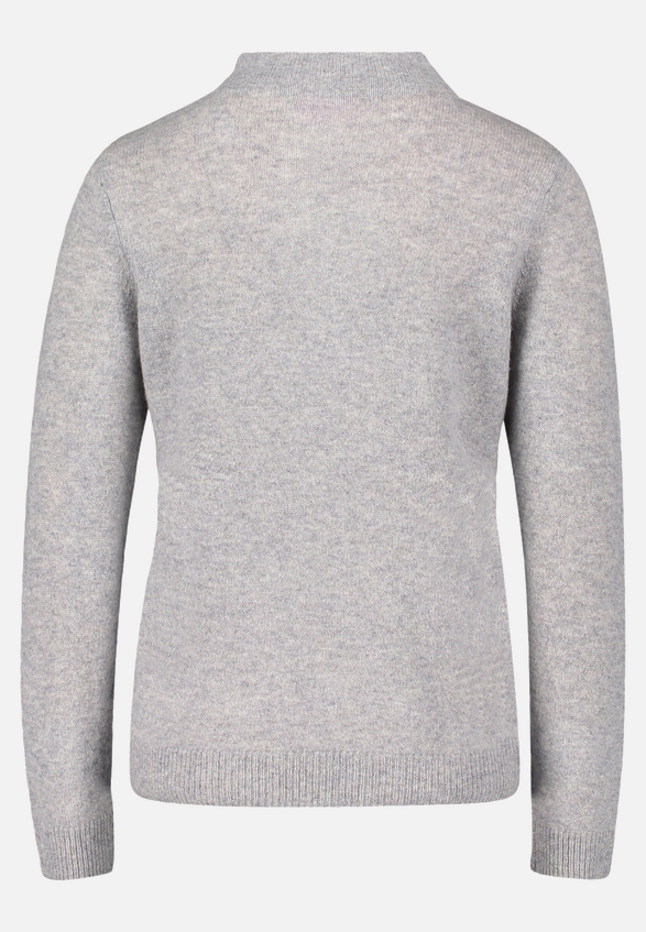 Kaschmir-Pullover mit Stehkragen / Rückseite