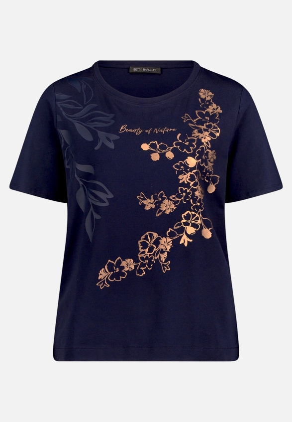 Print-T-Shirt mit Rundhalsausschnitt  / Vorderseite