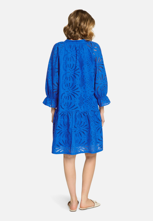 Stufenkleid mit 3/4 Arm / Modellfoto Rückseite