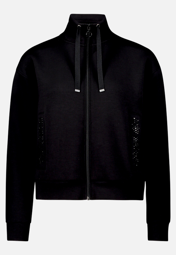 Shirtjacke mit Rippenstruktur / Vorderseite